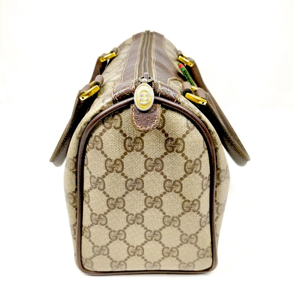 Vintage Gucci Hand Bag Sherry Line Brown PVC made in Italy 🇮🇹❤️🌹❤️🌹 - Picture 3 of 9